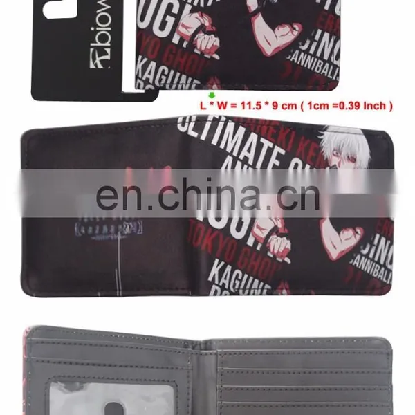 Anime Tokyo Ghoul Wallet Ken Kaneki Purse Card Pack Men Wallet Money Bag Credit Card Holders New Dollar Bill Wallets photo-3