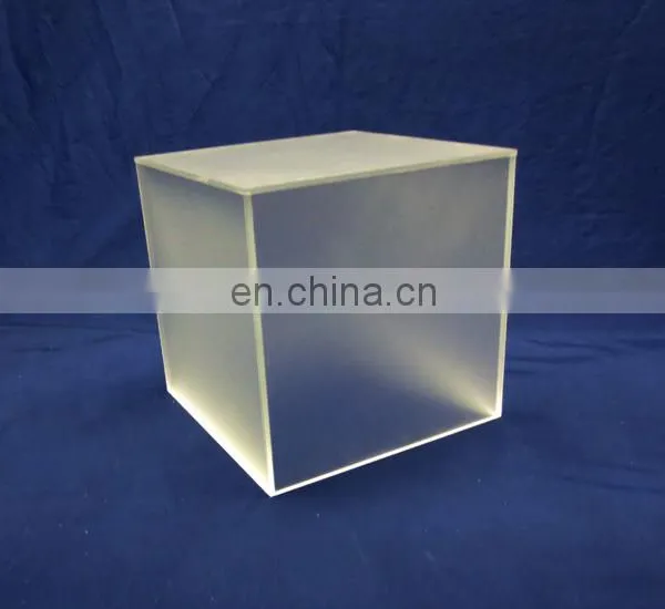 Frosted Square Acrylic Retail Display Cube Box photo-4