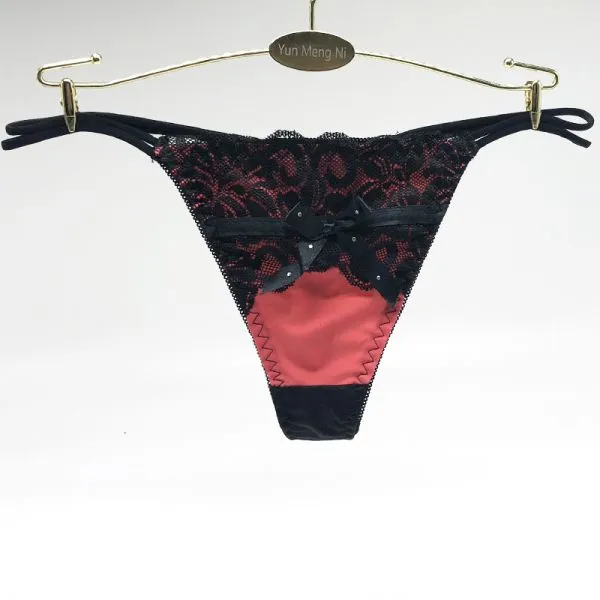 Yun Meng Ni Sexy Underwear Hot Sale Grils G-String Elasticity Nylon Thongs For Women photo-4
