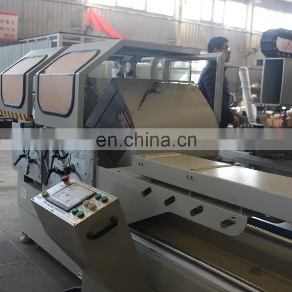 Latest Window and Door Making Machine CNC Control Automatic Double Head Cutting Saw for Aluminum Profile photo-6