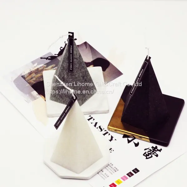 Conical Pentagonal Ice Flower Aromatherapy Candle