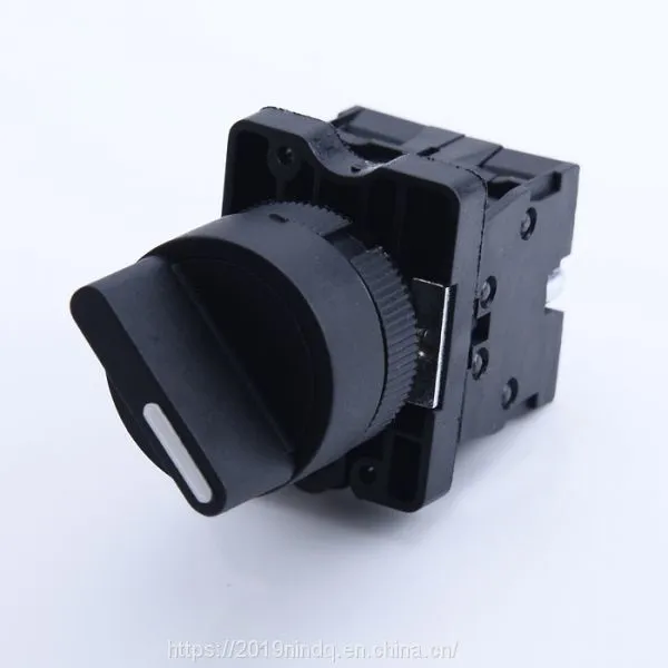 NIN XB2-ED21 Короткий рукоятный неподвижный черный селекторный выключатель