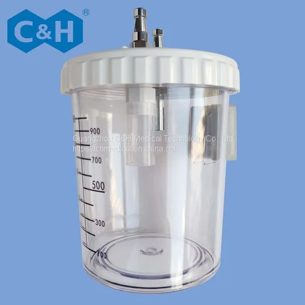 Operating Room Using Medical Vacuum Regulator Trolley Set With 2 / 4 / 8 Liter Suction Liquid Collecting Jars photo-5