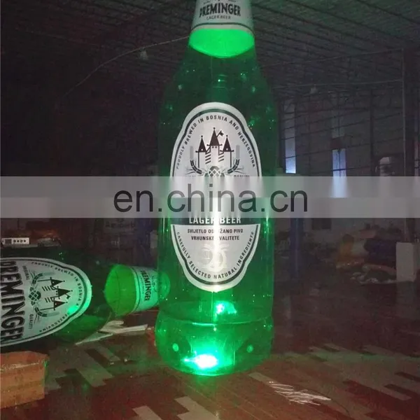 Hot Sale Inflatable Beer Bottle With LED Light ,Inflatable Movable Cartoon For Beer Festival ,Commercial Use photo-3