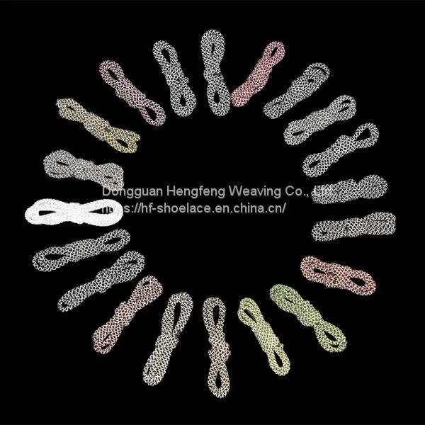 Custom Fashion Polyester Quality Cheap Wholesale Shoelaces Reflective Fashion Shoelace photo-5