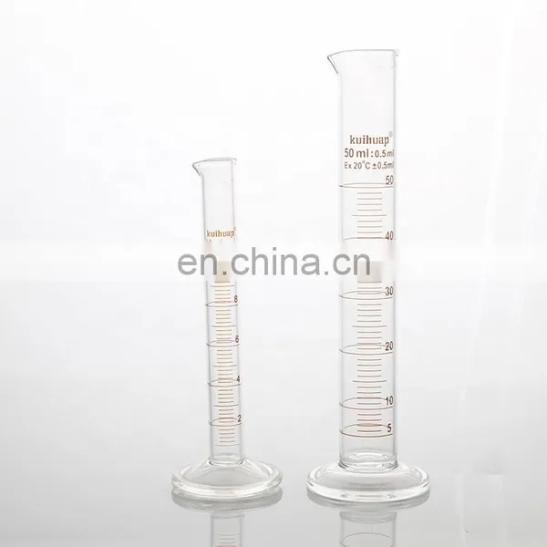 Round Bottom 50ml 100ml 250ml 500ml High Borosilicate Glass Measuring Cylinder photo-5