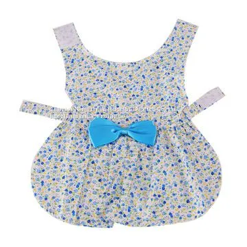 Pet Clothes Supplies Wholesale Manufacturers Pet Summer Dress Bow Knot Floral Skirt Girl Dog Dress Skirt photo-5