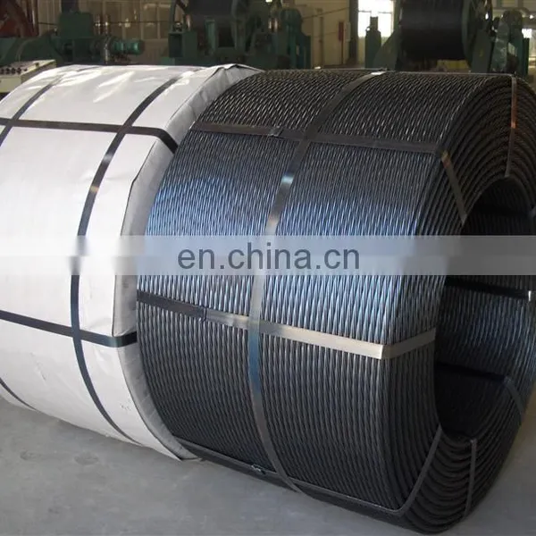 High Carbon 7 Wire 9 53mm Low Relaxation Post Tensioned Cable Pc Steel Strand photo-3