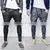 Double Pocket Crack Ankle Baggy Sweatpant Coated Standard Sports