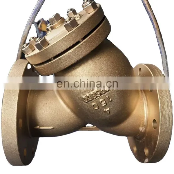 Y Type Strainer Manual Operation Mesh Copper B62 C95800 Bronze Body Materials Flange End