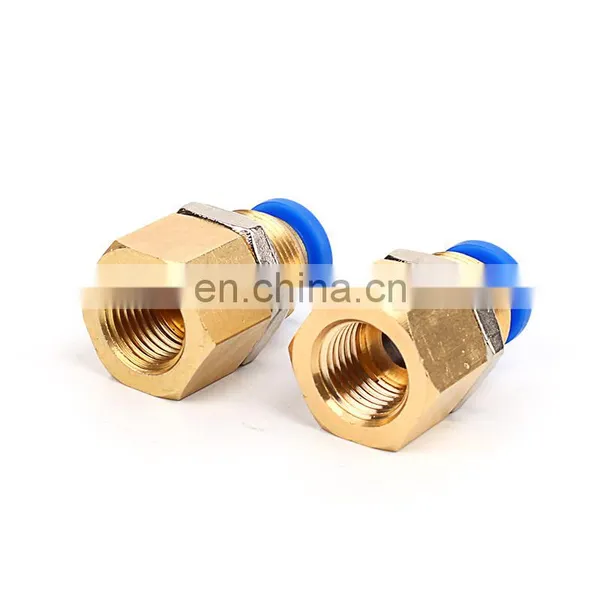 SNS SPMF Series Pneumatic Straight Female Thread Bulkhead Quick Connect Pipe Fittings Tube Joints photo-2