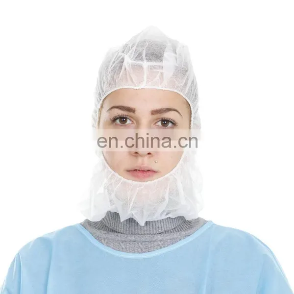 Manufacturer Disposable PP Astronaut Caps Non Woven Hairnet Cap Hood Cover Non-woven PP Hood Balaclava Face Cover photo-4
