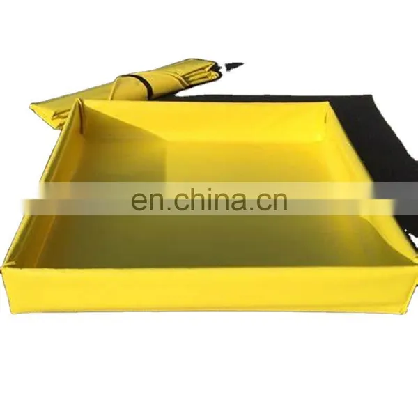 Hot Sale 4' x 6' - 18 Oz. Portable Collapsible PVC Mini Foam Wall Oil Spill Containment Berm For Vehicles Equipment Container