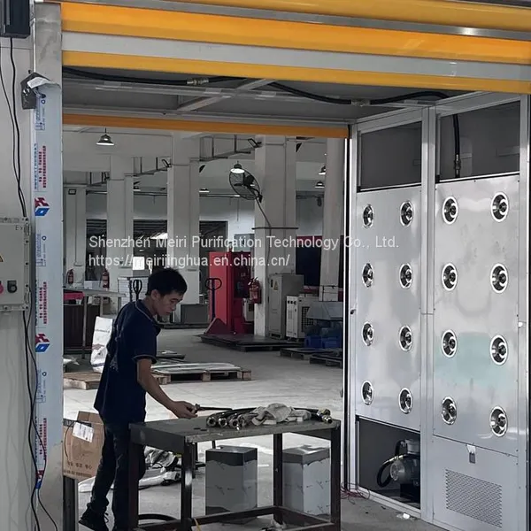 MRJH Explosion-Proof High Quality Ion Shower Class 100 Automatic Shutter Door Goods Air Shower Room photo-2