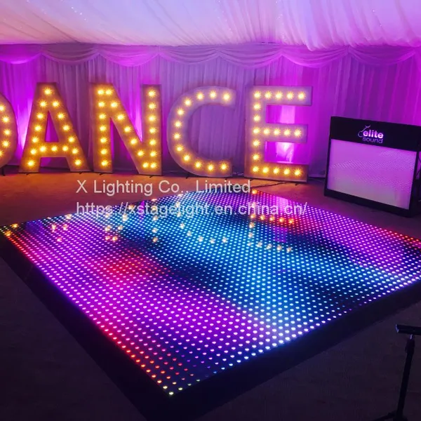 Led rgb Digital dance floor 64pixels