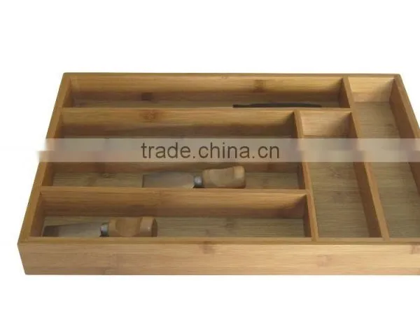 Bamboo Flatware Cutlery Drawer Dividers