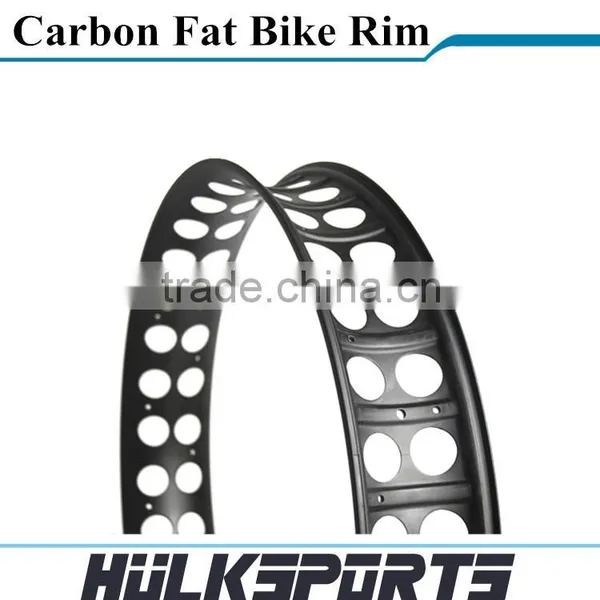 Carbon Fat Bike Wheels 26er Carbon Fiber Fat Bike Wheel Toray T700 Fat Bike Rims Hookless photo-4