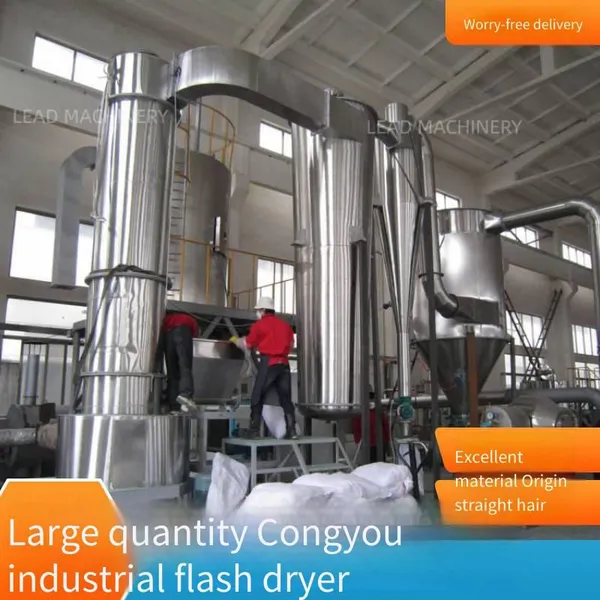 Continuous High-efficiency Rotary Flash Dryer for Kaolin Clay, Powerful Manufacturer, Easy to Operate photo-2