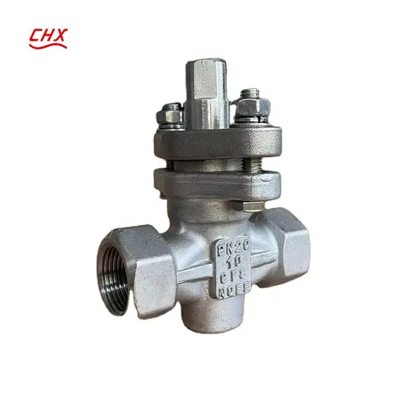 OEM CHX Stainless Steel WCB CF8 Thread Plug Valve DN100 Flange Water Plug Valve photo-3