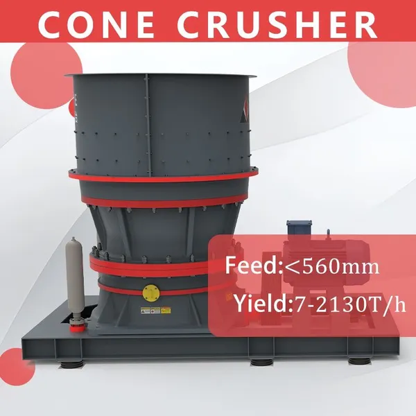 HST520 Large Capacity Hydraulic Cone Crusher for Mining Quarry and Hard Rock Crushing Plant photo-2