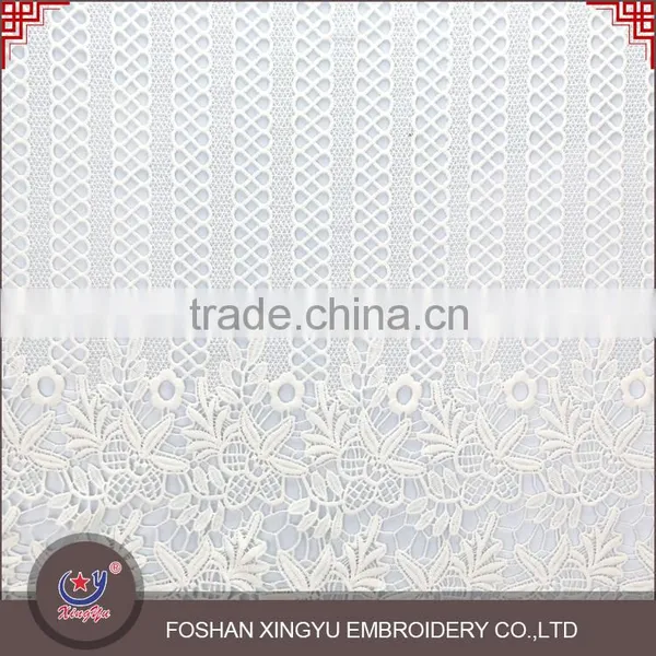 Top Selling Embroidery Geometric Latest Net Dress Designs Fabric by China Embroidery Factory Quality Choice photo-2