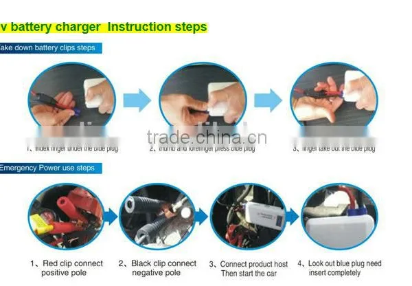12v 10000mah High Capacity Portable Car Jump Starter Power Bank photo-2