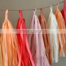 Handmade Decorative Garland Tissue Paper Tassel Garland Party Ideas for Kids & Adults. photo-6