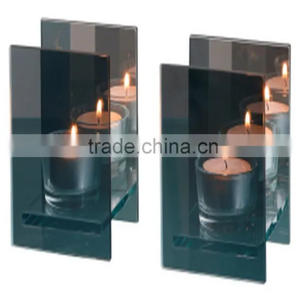 Semicircle With 3 Integrated Glass Tealight Holders photo-5