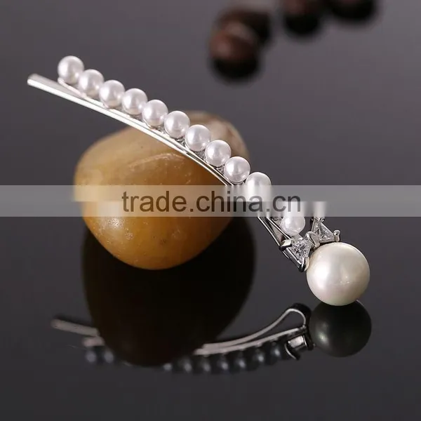 European and American High-end Boutique Fashion Zircon Elegant Pearl Hairpin Hair Accessories Hair Jewelry Party Decoration photo-4
