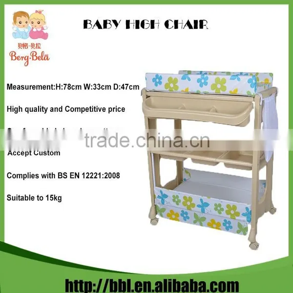 LHX-003A Indoor Application Plastic Folding Baby Changing Table With Comfy Padded Changing Mattress photo-3