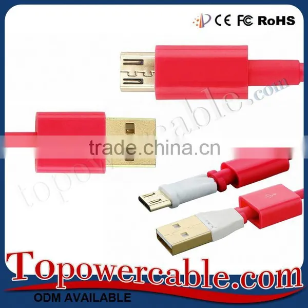 Free Sample Fast Charging Shielded Mobile Phone Micro Usb Cables For Sony photo-5