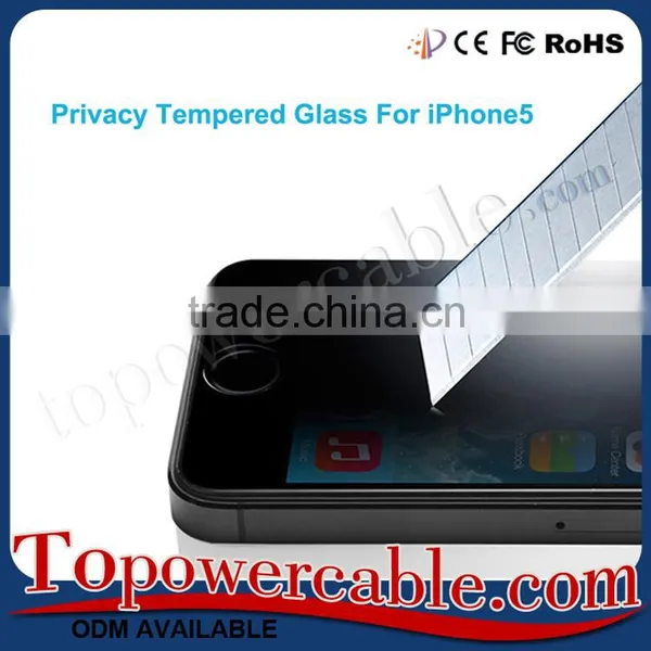Tempered Glass Anti-Spy Screen Protector For Iphone 5 photo-6