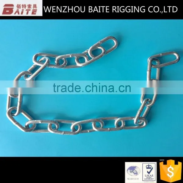 STEEL ELECTRIC GALVANIZED DIN763 WELED CHAIN SHORT LINK CHAIN CUSTOM CHAIN RIGGING HARDWARE photo-5
