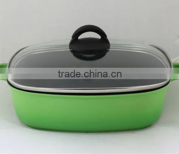 24cm Die Cast Aluminium Square Pan With Induction Bottom photo-3