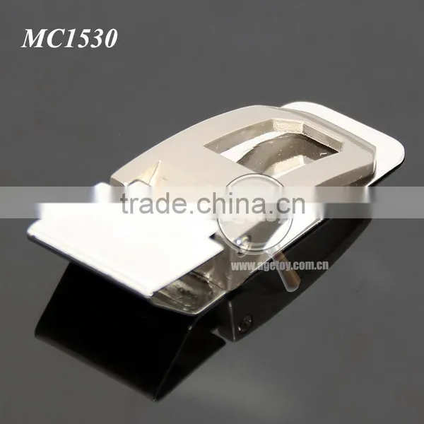 Engrave Hollow Zinc Alloy Pocket Slim Cash Clip Personalized Folding Stainless Steel Metal Money Clip Gift photo-2