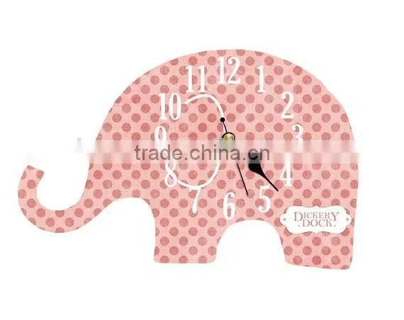 New Design Elephant Style Wooden Wall Clock photo-2