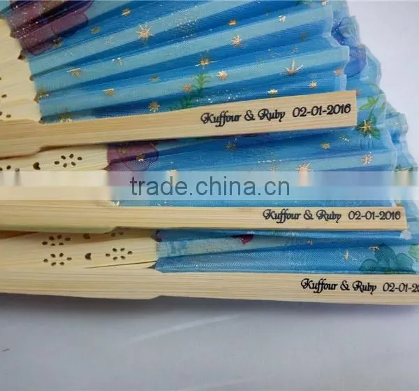 Personalized Foldable Bamboo Fans photo-2