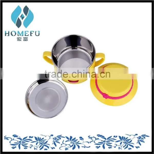 2015 Latest Product of China Wholesale Stainless Steel Kids Rice Dinnerware Set photo-3