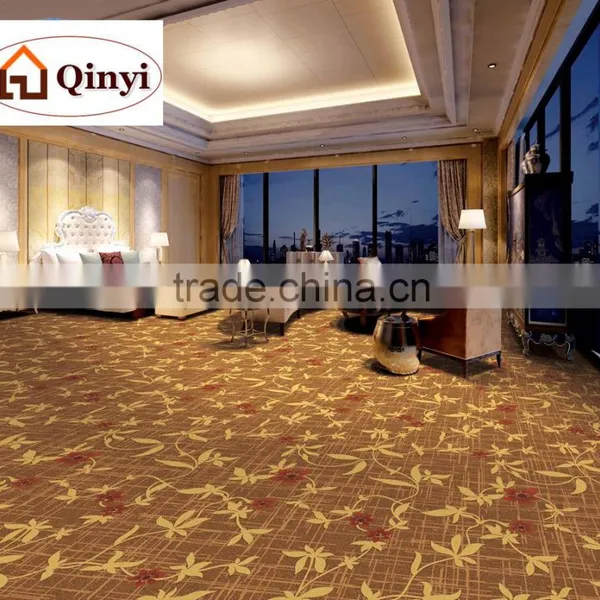 High Quality Luxury Warmth Polyester Yarn Printing Hotel Hall Corridor Carpet Customize Pattern Star Carpet photo-2