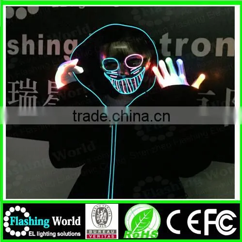 Fashion Masquerade Neon Party Mask, Party Supplies Fashion Flashing Neon Party Mask photo-2
