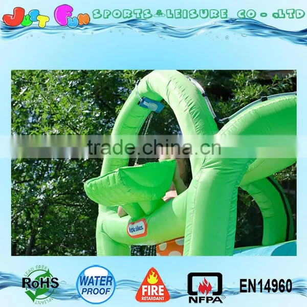 Two Lines Commercial Grade Inflatable Water Slide With Climbing Wall Supplier's Choice photo-4