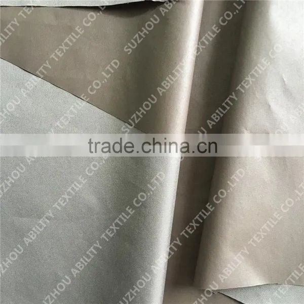 210T Polyester Pongee Coated Fabric/PU Coated Fabric/ Raincoat Fabric photo-3