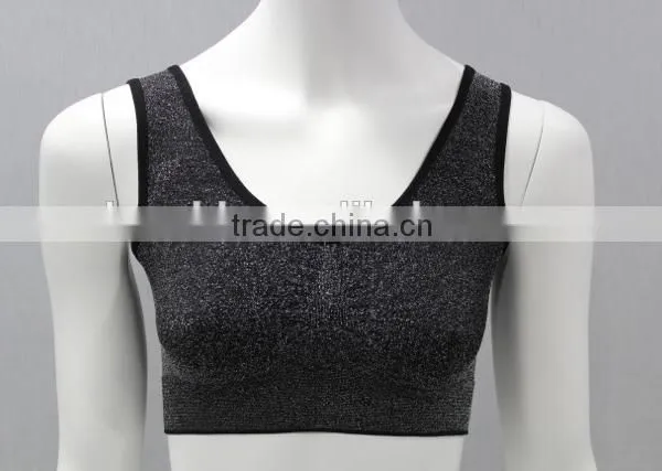 Seamless Lurex Shiny Glitter Bra