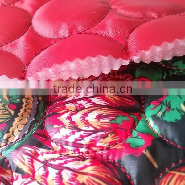 Printed Waterproof Winter Thermal Double-faced Quilting Fabric for Women's Down Jacket photo-5