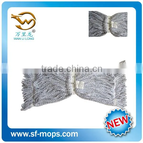 High Quality Blue&white Blend Yarn Strong Water Absorption Easy Life 360 Rotating Spin Magic Mop photo-3