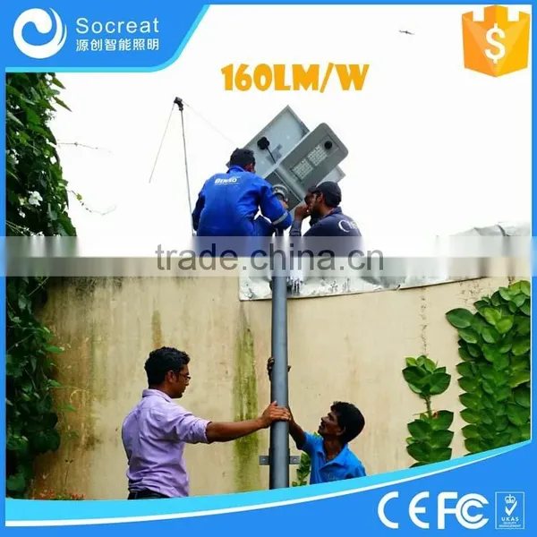 CE,RoHS Certification and Aluminum Alloy Lamp Body Material Trade Assurance Solar Led Street Lights With 50w 65w Solar Panel photo-4