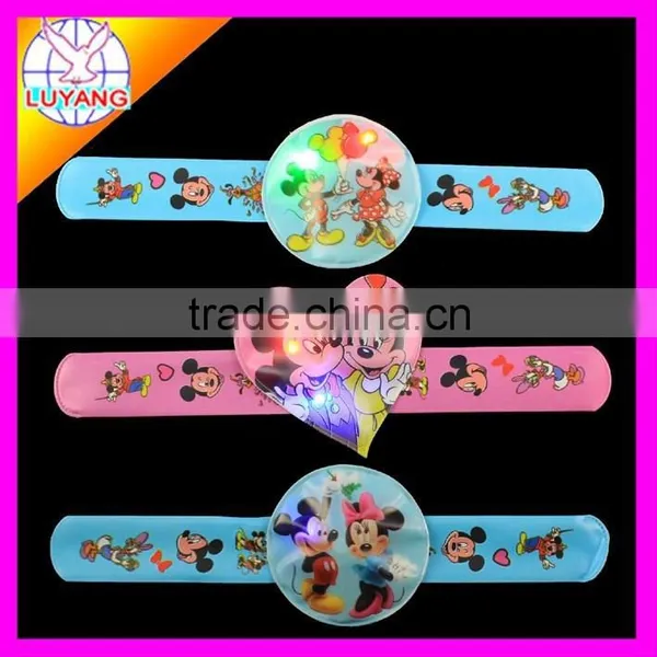 2015 LED Soft Pvc Led Slap Bracelet for Promotion Gift PP003