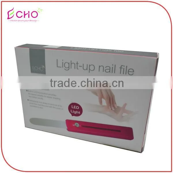 Hot Pink LED Light-up Glass Nail File photo-6