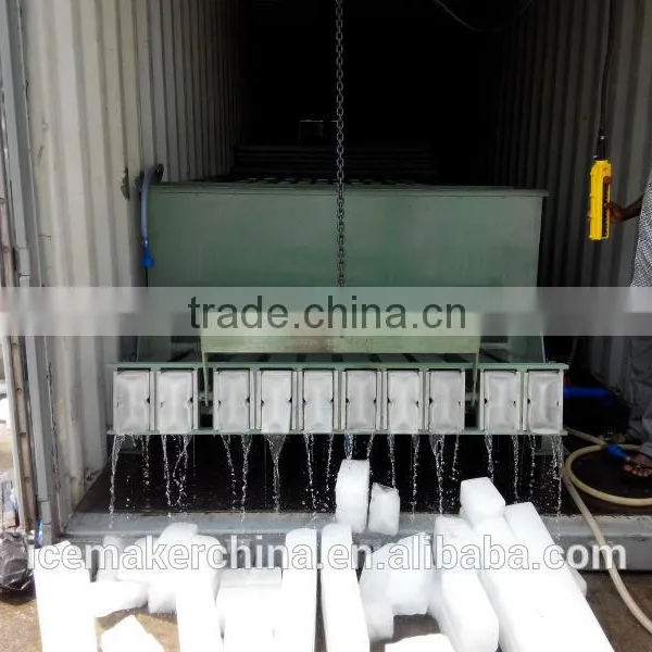 Industrial Containrized Block Ice Machinery in Spanish