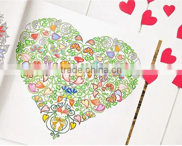 2015 Hot Factory Direct Sale Secret Garden Reducing Stress Book Coloring For Adult photo-5